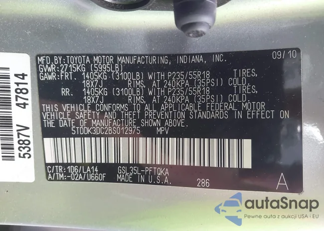 5TDDK3DC2BS012975: 43132817