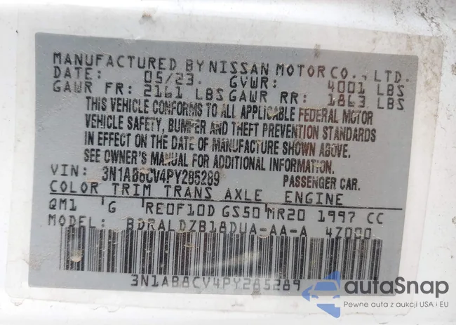 3N1AB8CV4PY285289: 43132915