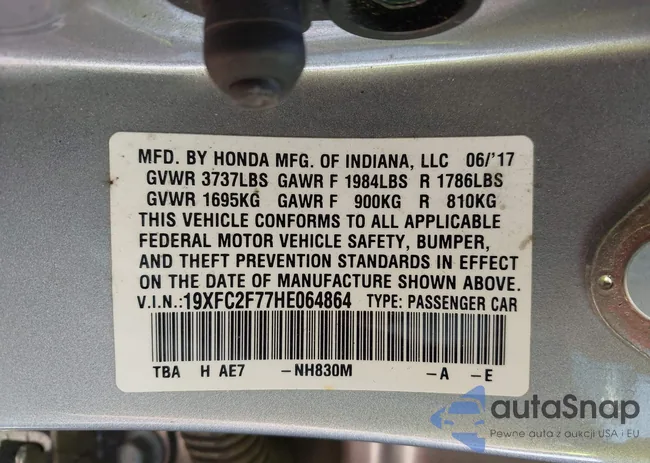 19XFC2F77HE064864: 43132951