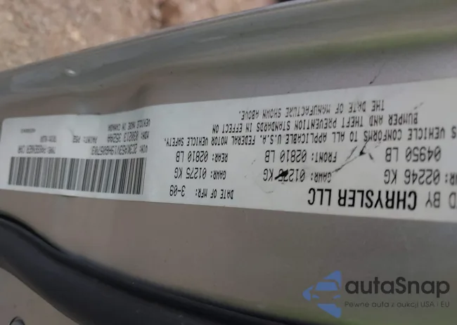 2C3KA53V19H605703: 43132992