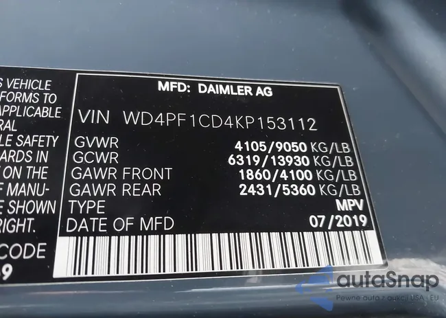 WD4PF1CD4KP153112: 43133017