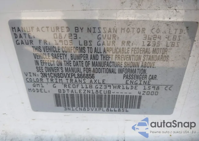 3N1CN8DVXPL866856: 43134169