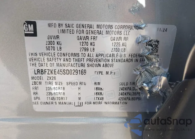 LRBFZKE45SD029169: 43134264