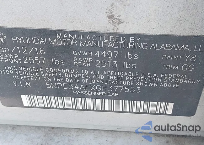 5NPE34AFXGH377553: 43134565