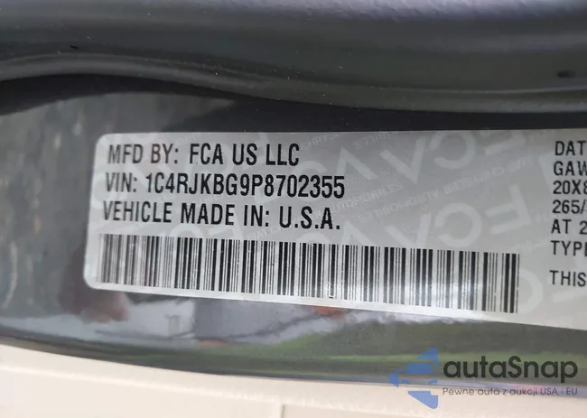 1C4RJKBG9P8702355: 43134647