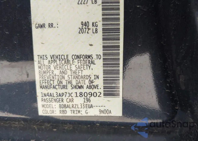 1N4AL3AP7JC180902: 43133703