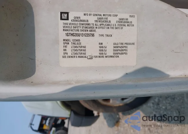 1GTHG35U131229796: 43133778