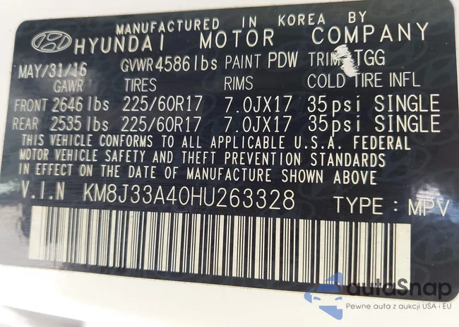 KM8J33A40HU263328: 43133816