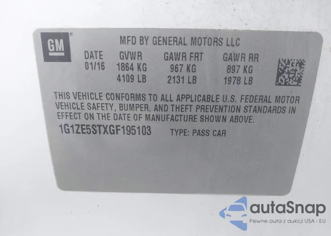 1G1ZE5STXGF195103: 43133844