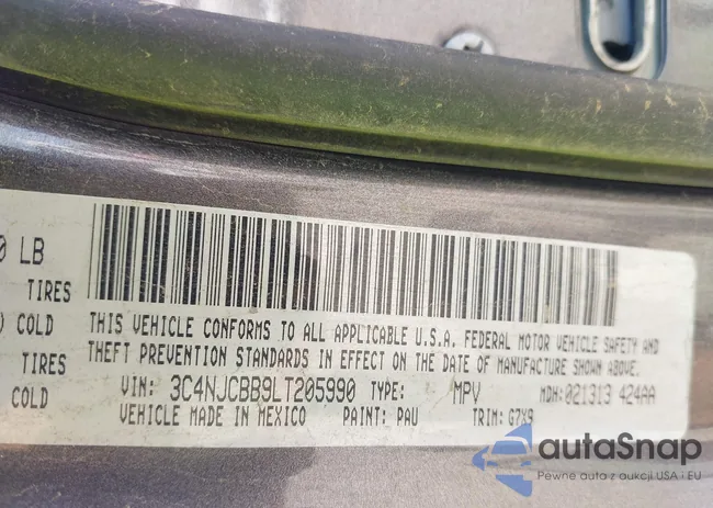 3C4NJCBB9LT205990: 43133921