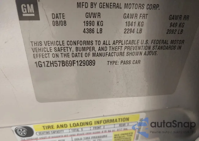 1G1ZH57B69F129089: 43134046