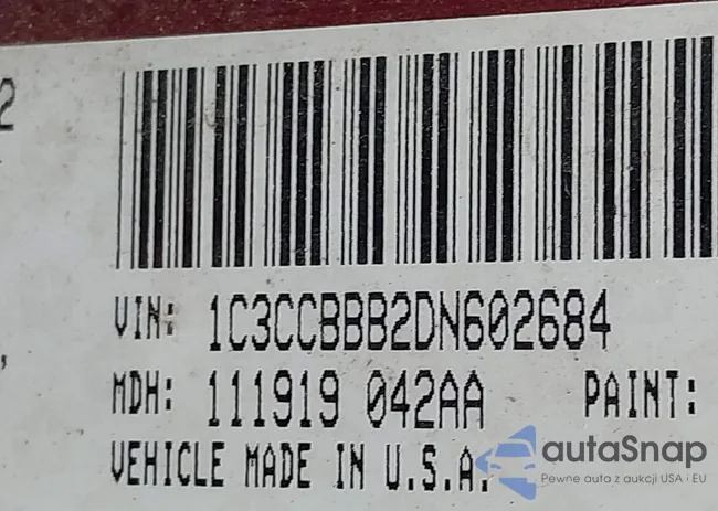 1C3CCBBB2DN602684: 43134064