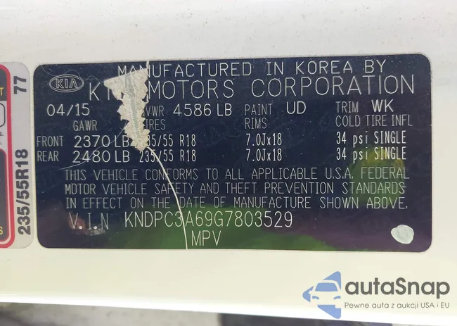 KNDPC3A69G7803529: 43135072