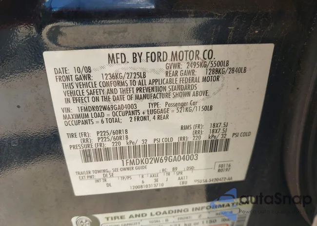 1FMDK02W69GA04003: 43135102