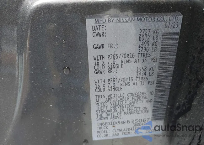 1N6ED1EK9SN635067: 43135143