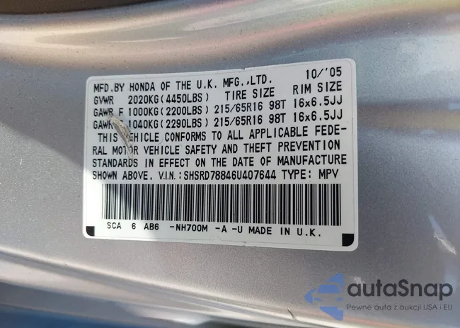 SHSRD78846U407644: 43135283