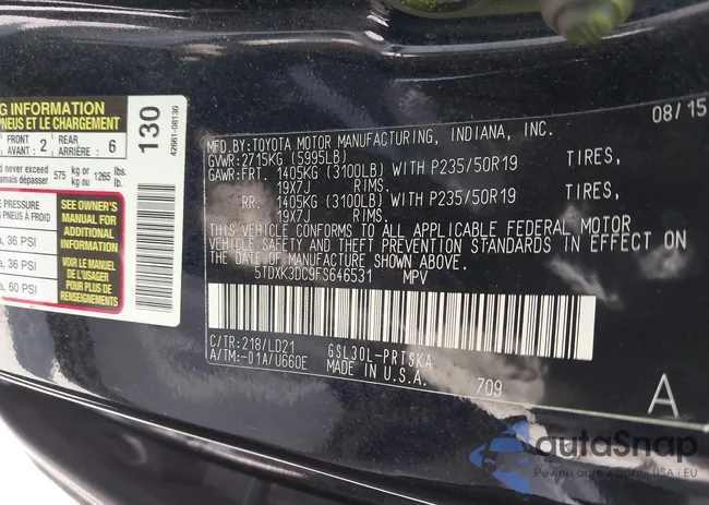 5TDXK3DC9FS646531: 43135364