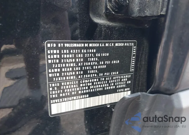 3VVEX7B26PM358950: 43135466