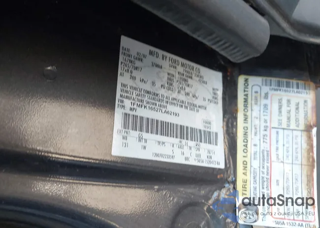 1FMFK16527LA62193: 43135520