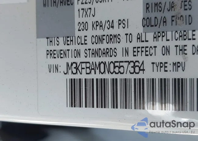 JM3KFBAM0N0557364: 43135627