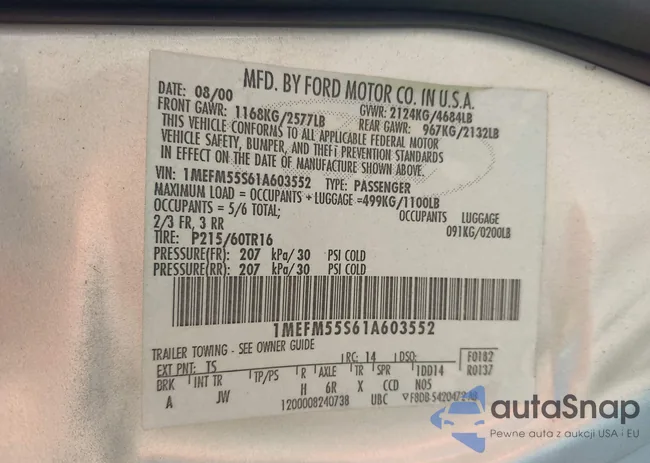 1MEFM55S61A603552: 43134780