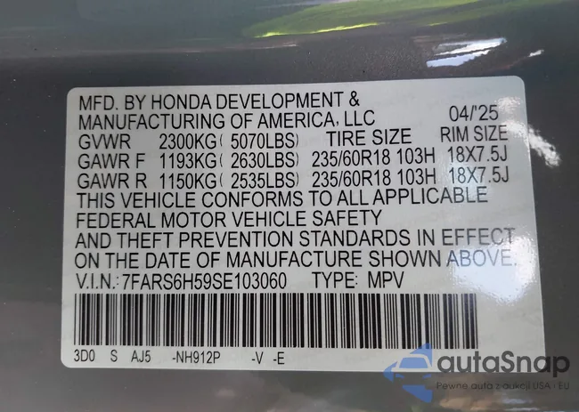 7FARS6H59SE103060: 43134862