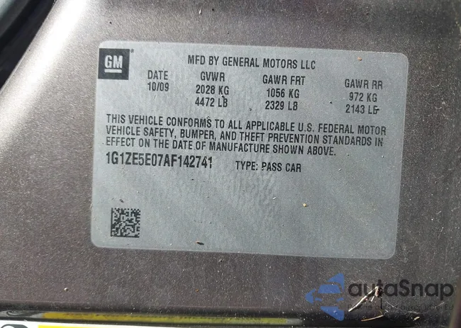 1G1ZE5E07AF142741: 43134910