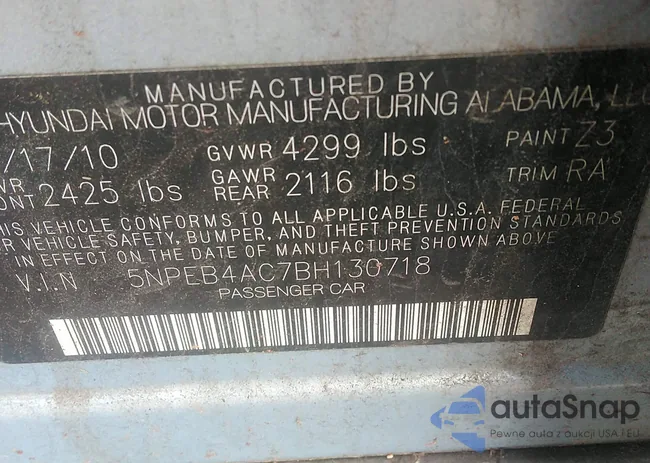 5NPEB4AC7BH130718: 43134917