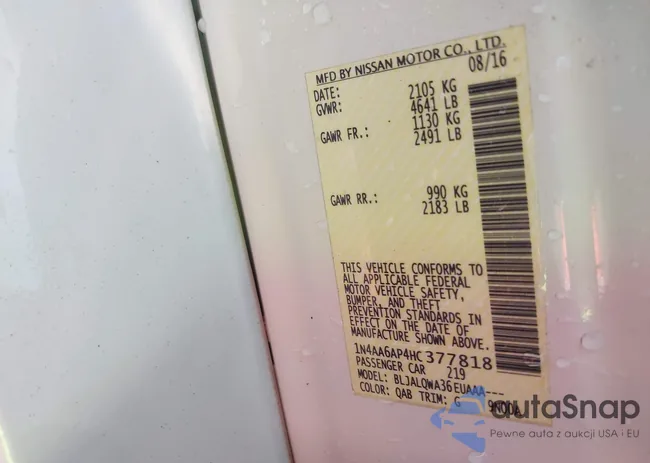 1N4AA6AP4HC377818: 43134989