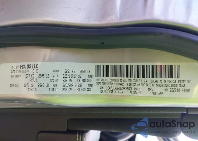 1C4PJLAB0GW287943: 43135027