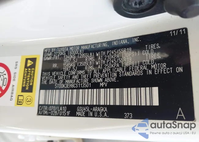 5TDDK3EH8CS113501: 43135035