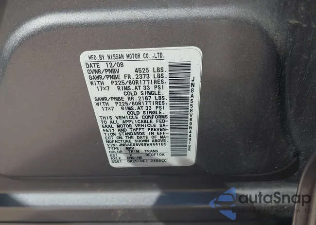 JN8AS58V69W444185: 43136068