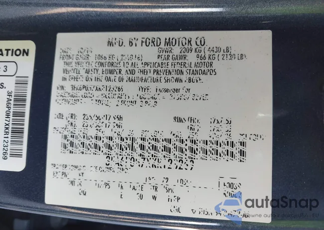 3FA6P0H7XKR123269: 43136153