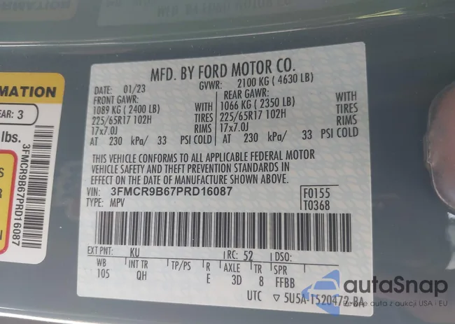 3FMCR9B67PRD16087: 43136244