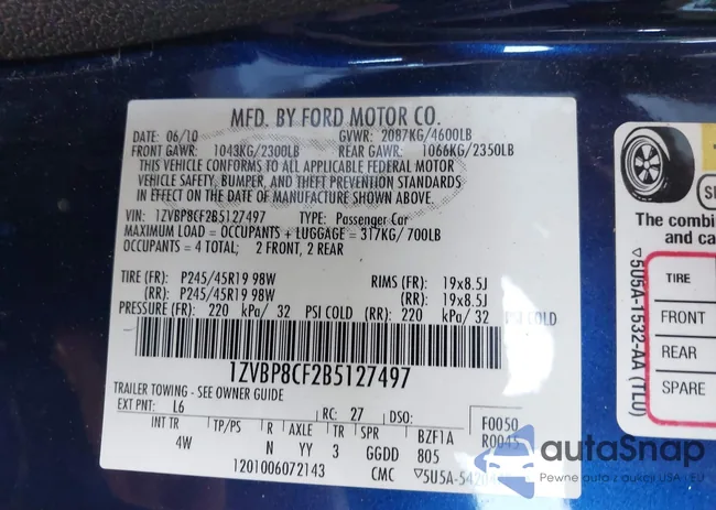 1ZVBP8CF2B5127497: 43136313