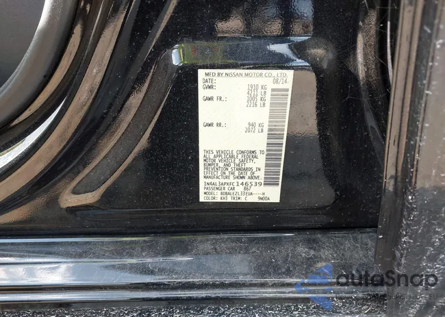 1N4AL3APXFC146539: 43136411