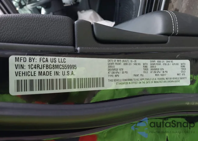 1C4RJFBG8MC559995: 43136471