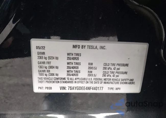 7SAYGDEE4NF440177: 43136503