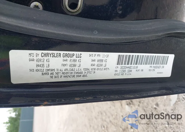 1B3CB3HA4BD116109: 43136511