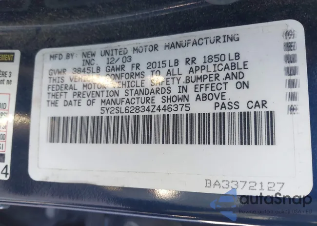 5Y2SL62834Z446375: 43135828