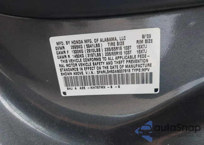 5FNRL3H62AB007818: 43137080