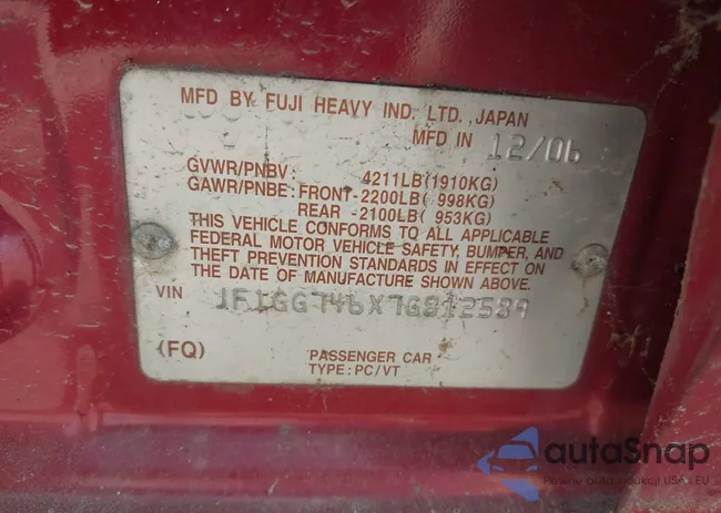 JF1GG746X7G812589: 43137137