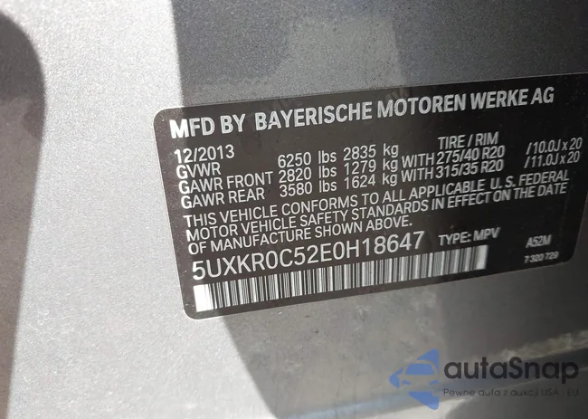 5UXKR0C52E0H18647: 43137138