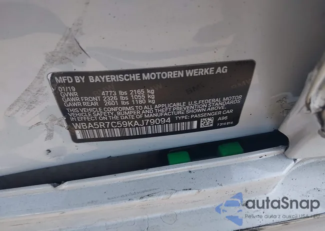 WBA5R7C59KAJ79094: 43137152