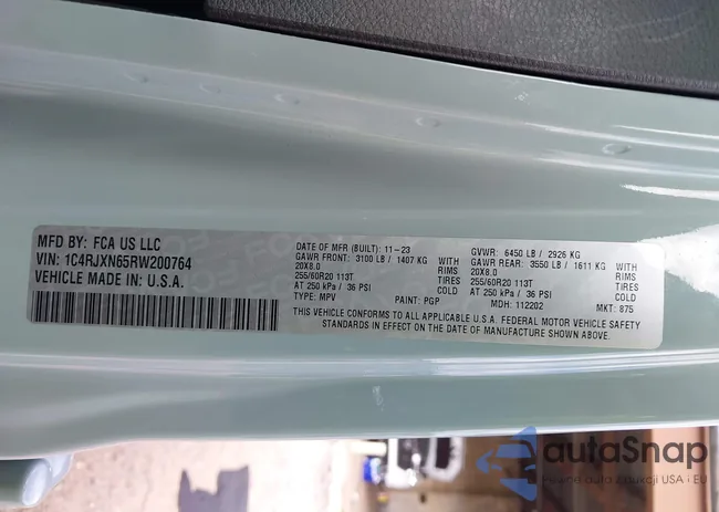 1C4RJXN65RW200764: 43137370