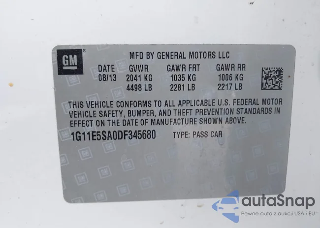 1G11E5SA0DF345680: 43137515