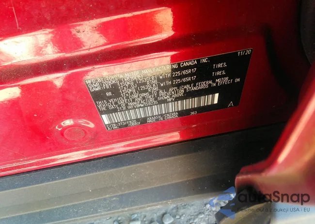 2T3F1RFV8MW159235: 43137624