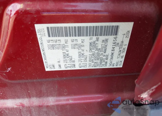 5N1AT3BA9MC841656: 43136729