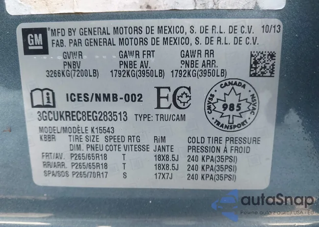 3GCUKREC8EG283513: 43136792