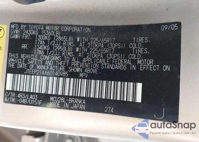 JTEEP21AX60140985: 43136817